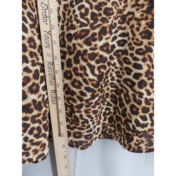 Nili Lotan Medium Shirt Leopard Print Sheer Acadia Target Blouse - Picture 5 of 9